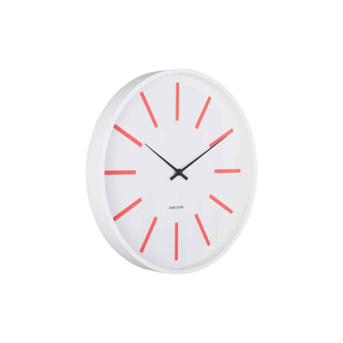 Karlsson wandklok Arruga Retro - rood - Ø40cm