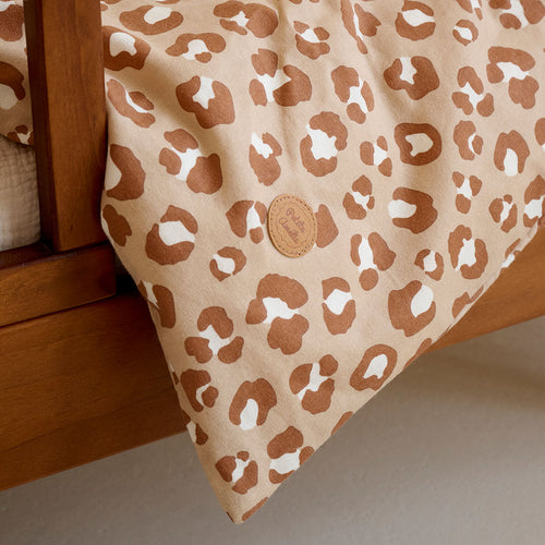 Petite Amélie Dekbedovertrekset – 140x200 cm – Flanel – Leopard - vtwonen shop