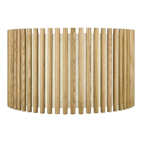 Umage Komorebi Large hanglamp natural oak - met koordset wit - Ø 45 cm