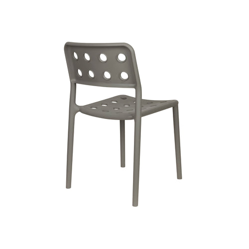 Housecraft Living Serra Tuinstoel/ Eetkamerstoelen Kunststof Grijs - Set van 4 - vtwonen shop