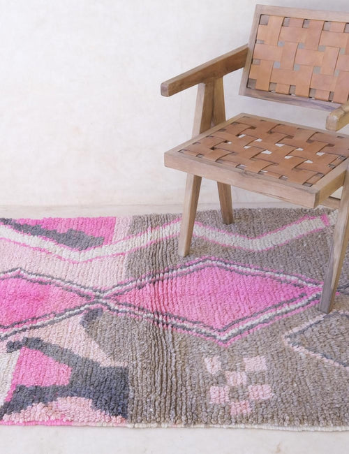 AFK Living vloerkleed Berber - handgemaakt - Wol - 112 x 163 cm