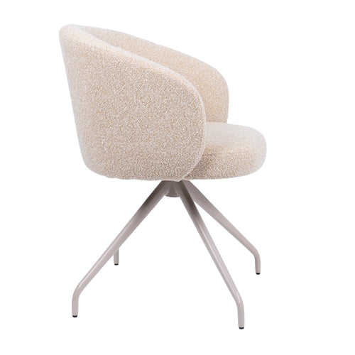 HelloChair eetkamerstoel HC06 Suskin - spinpoot beige - cloud warm naturel - vtwonen shop