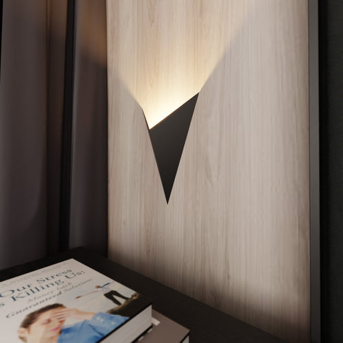 Emibig wandlamp Form - 1 lichts - 5  x 30   cm - zwart