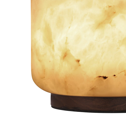 Atmooz tafellamp Halifax - wit - Ø 18 x H 23 cm - geïntegreerde led