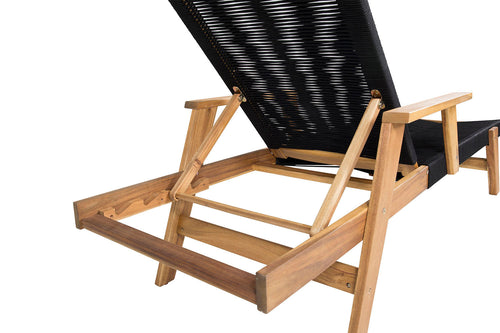 Rebellenclub Ligstoel Aros - Zwart - vtwonen shop