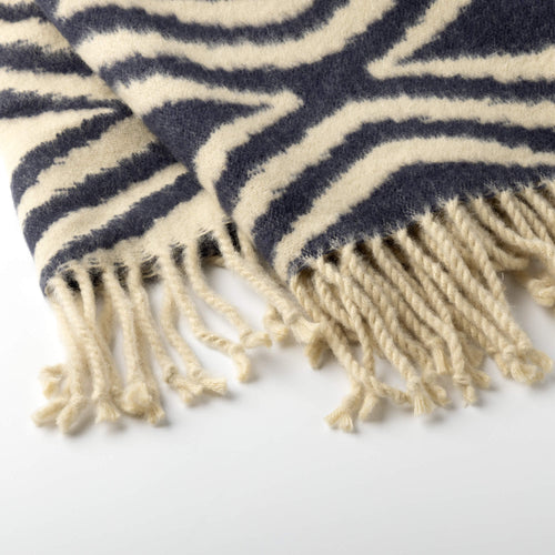 Hoii plaid Amorella - 150x200 cm - Geometrisch - Blauw - vtwonen shop