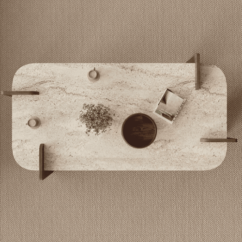 Calicosy - ELIA Salontafel - Naturel - 120x60x35 cm