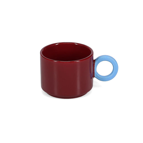Ona - Beker 28cl burgundy pink/light blue Lou