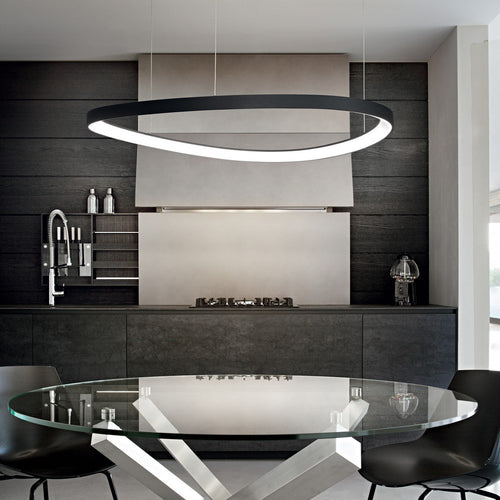 LED decoratieve geïntegreerde hanglamp messing, 3000K