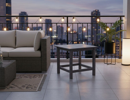 MaximaVida kunststof bijzettafel Montreal zwart - luxe uitvoering - vtwonen shop