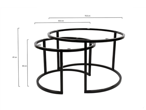 MaximaVida luxe frame voor ronde salontafel set- maak zelf je salontafel set - vtwonen shop