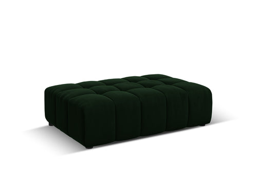 Cosmopolitan Design Poef Chicago flueel flessengroen - 84x102x42cm