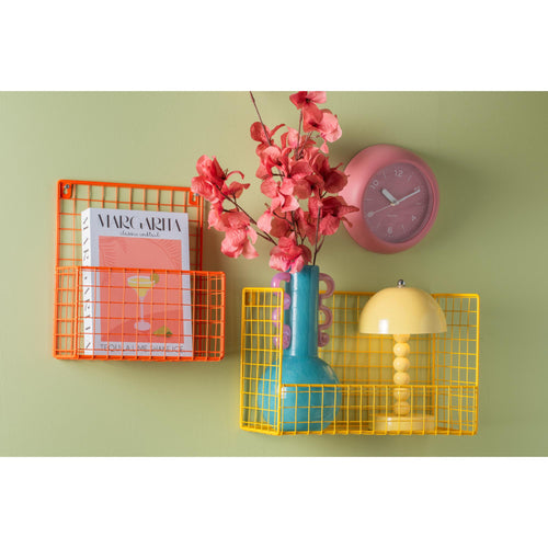 Karlsson wandklok Slope - roze - Ø20cm