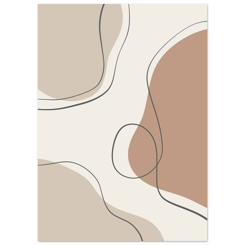 Artfulprints  Boho – Earth lines   poster 50x70 cm - vtwonen shop