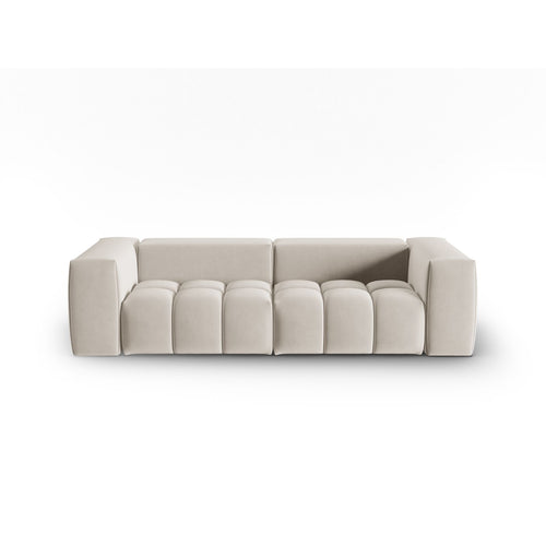 Cosmopolitan Design - Modulaire bank Verona 3-zits, flueel ecru - 85x230x70cm