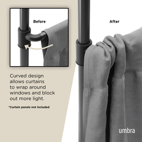Umbra Anywhere uitschuifbare gordijnroede en kamerscherm - vtwonen shop