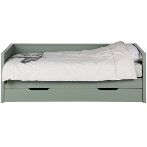 WOOOD bedbank incl matras/bedlade Nikki - Grenen - Groen - 208x100 - vtwonen shop