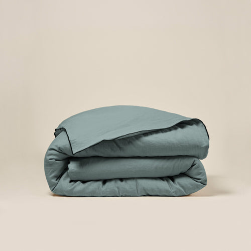 Madura Dekbedovertrek Carlina groen van grijze en zwarte hommel 140x200 cm