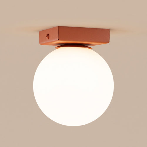 Sollux Lighting Plafondlamp YOLI 1 rode oker - 12x12x14,5cm