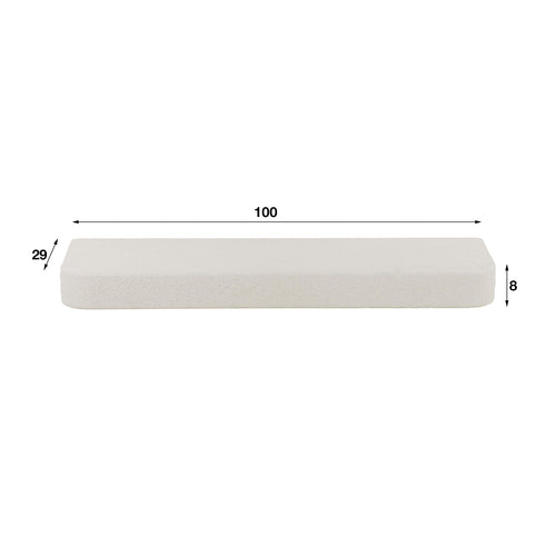 Giga Meubel Wandplank Stone - Wit Marmer Composiet - 100x29x8cm