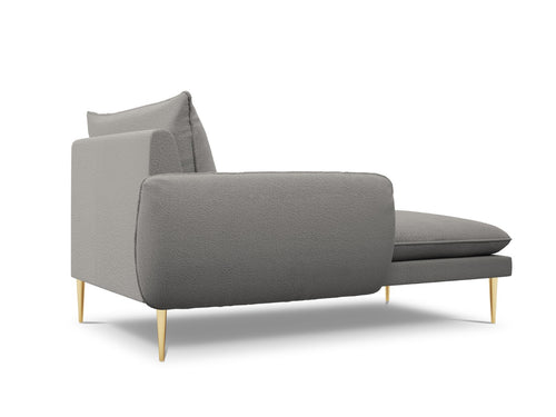 Cosmopolitan Design linker meridiaan Vienna boucle, grijs - 170x110x95cm