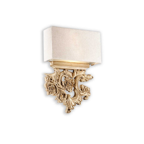 Ideal Lux Peter - 2 Light Indoor Wandlamp Bruin, Beige met Kap, E14