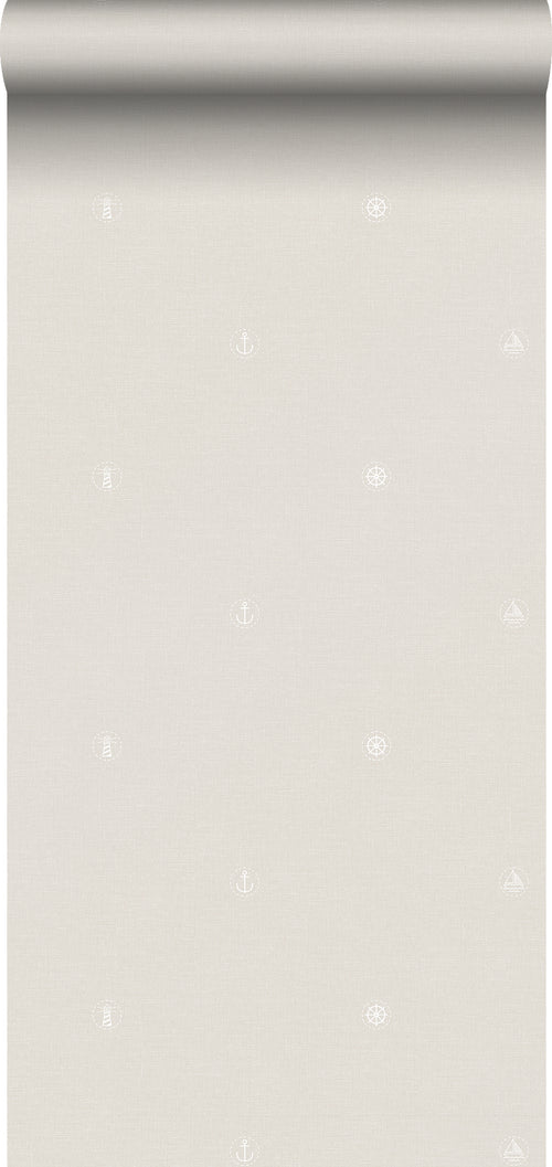 Sanders & Sanders behang symbolen beige - 53 cm x 10 m - 640575 - vtwonen shop