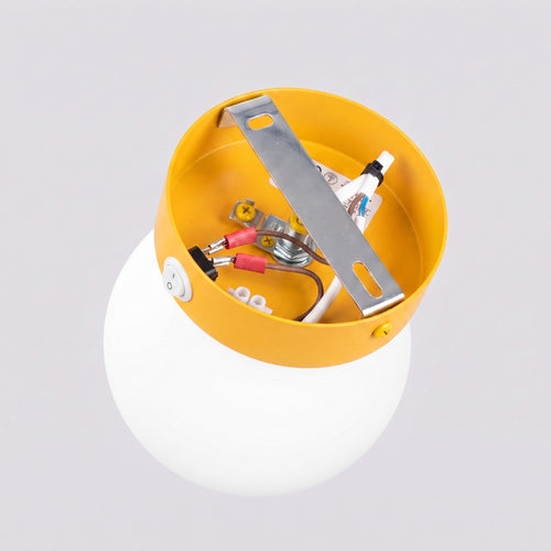 Sollux Lighting Wandlamp YOLI 1 geel met schakelaar - 12x14x12cm