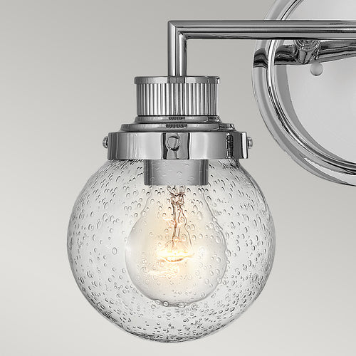 Elstead Hinkley Poppy Badkamer Wandlamp Gepolijst Chroom, IP44