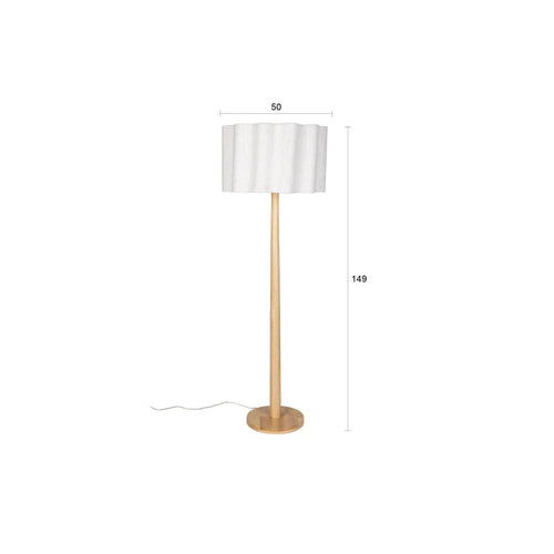 Dutchbone Scallop Vloerlamp Naturel