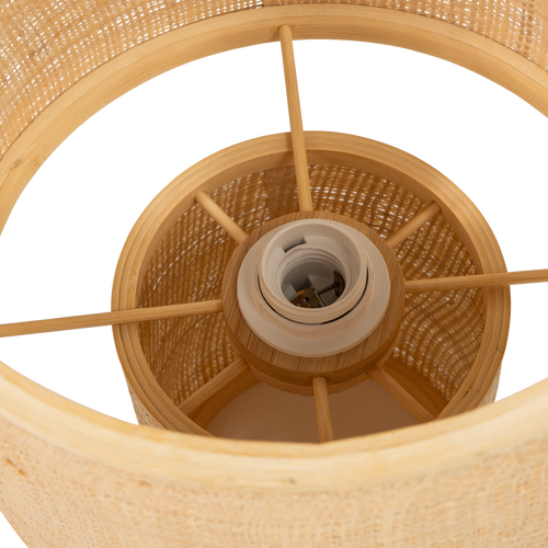 WOOOD tafellamp  Ø 28 cm Syro - Raffia - Naturel - 38x28x28