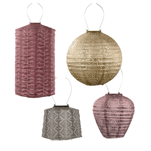 Lumiz tuinverlichting op zonne energie - solar - lampionnen -  madagaskar Set - 4 stuks