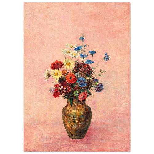 Artfulprints  Bloemen in vaas 4   poster 50x70 cm - vtwonen shop