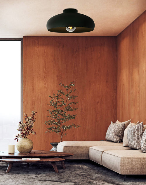 EGLO plafondlamp Mogano - e27 - ø 40 cm - zwart