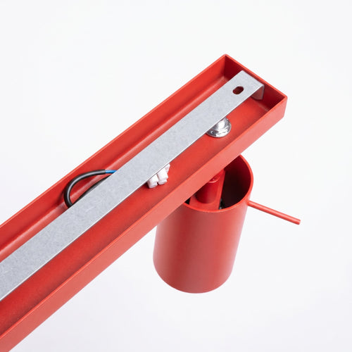 Sollux Lighting Plafondlamp RING 6L rood - 118x6x16cm
