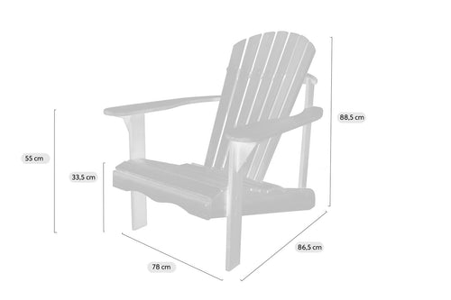 MaximaVida adirondack tuinstoel Toronto oil - uit exclusief mahoniehout - vtwonen shop