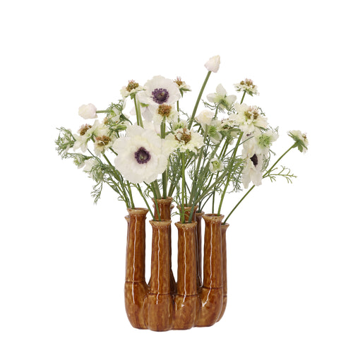 Maxifleur Kunstboeket Gwen Geneve 50cm inclusief buisvaas