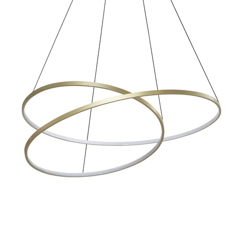 Ideal Lux OZ Geïntegreerde LED-hanglamp voor plafond, messing, 8300lm, 3000K