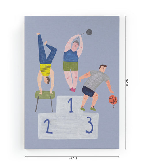 Canvas 60x40 Afdruk Liefdesport