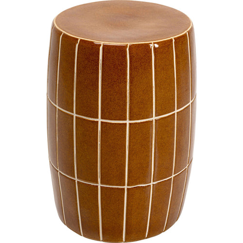 Kare Design Bijzettafel Bliss Tile Ø33cm bruin