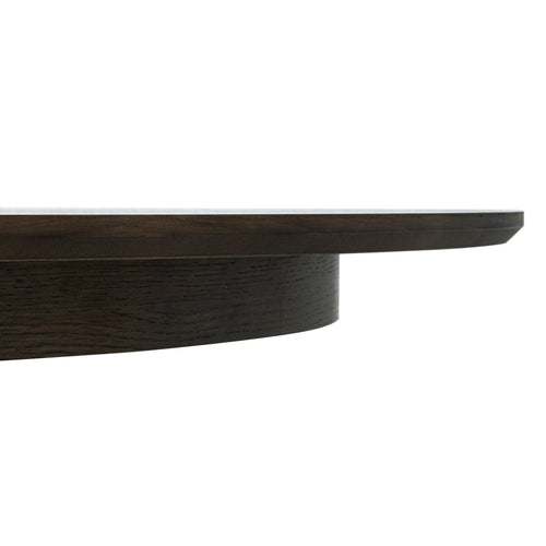 Furnhouse uitschuifbare eettafel Svendborg - Gerookt eikenhout - Ø 120/220x120 cm