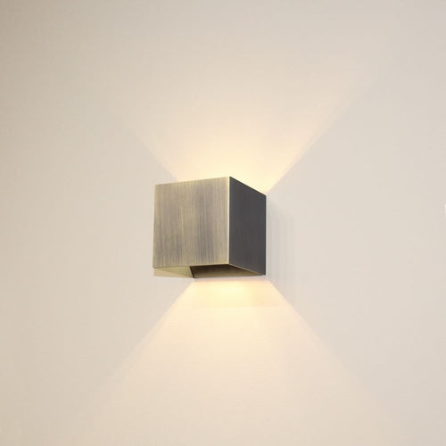 Artdelight wandlamp Gymm - 1 lichts - 10  x 10   cm - brons