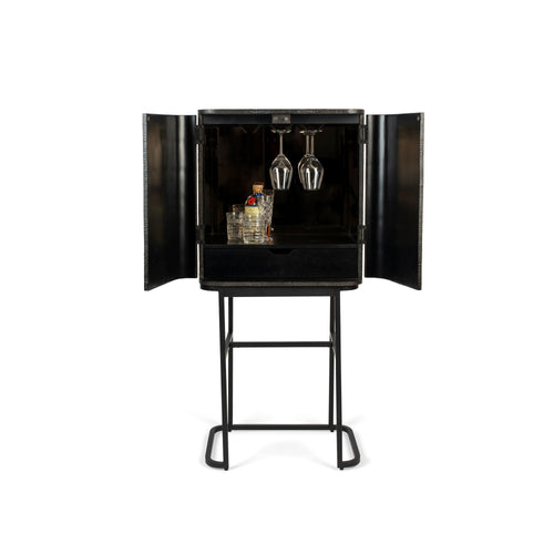 Bold Monkey Ava Morgana kast/ drankkast/ wijnkast krokodil - Grijs - vtwonen shop