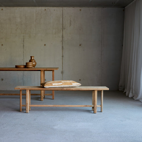 Tikamoon Bank van gerecycled massief teakhout - Naturel - vtwonen shop