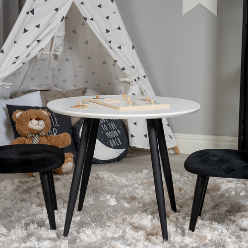 Nest living Bruno ronde kindertafel wit - Ø 60 cm - vtwonen shop