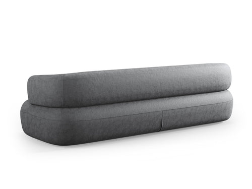 Micadoni Bank Jenny 4-zits, chenille, donkergrijs - 90x226x73cm