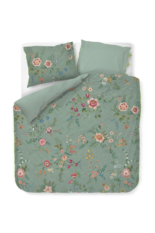 Pip Studio Dekbedovertrek Everbloom - 240 x 200/220 cm - Groen