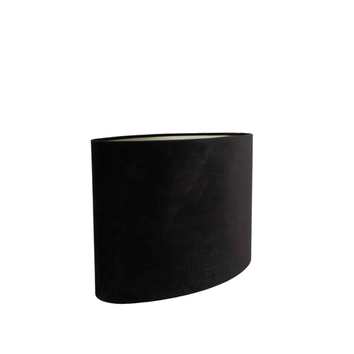 Light & Living lampenkap Velours - zwart - 45x21x32cm