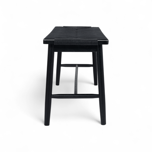 Furnhouse bankje Prime - Zwart - Papiergaren - 35x110x47