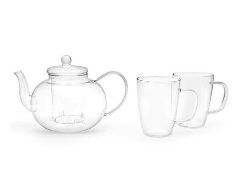 Bredemieijer - Theeset 1000 ml + 2 st enkelwandige glazen - vtwonen shop